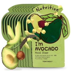 TONYMOLY I'm Avocado Face Sheet Mask 10 Pack